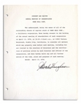 Legendary Jazz Singer Sarah Vaughan Lot of Signed Contracts & Items From Her Company, Including Its Corporate Seal Embosser